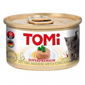 TOMi For Kitten with Chicken вологий корм для кошенят, КУРКА