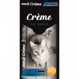 AnimAll Cat Snack Creme лакомство в виде крема для кошек ТУНЕЦ