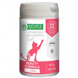 Natures Protection (Нейчез Протекшин) Beauty Formula пищевая добавка для улучшения состояния кожи и шерсти взрослых кошек