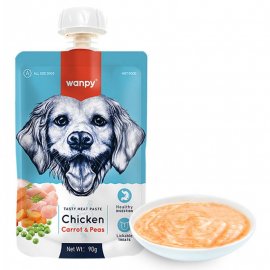 Wanpy (Ванпи) Chicken Carrot & Pea крем-суп для собак КУРИЦА С МОРКОВЬЮ