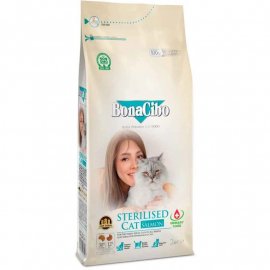 BonaCibo ADULT STERILISED SALMON сухой корм для стерилизованных кошек ЛОСОСЬ