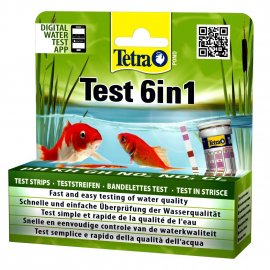 Tetra Pond Test 6in1 набор индикаторных тестов для проверки показателей качества водой