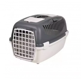 Trixie CAPRI переноска для животных, ПЛАСТИК ДВЕРЬ, белый/серый