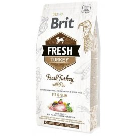 Brit Fresh Dog Adult Fit & Slim Turkey & Pea сухий гіпоалергенний корм для собак з надмірною вагою ІНДИЧКА і ГОРОХ