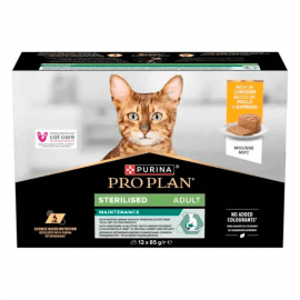 Purina Pro Plan Adult Sterilised Maintenance Chicken  вологий корм для котів, мус КУРКА