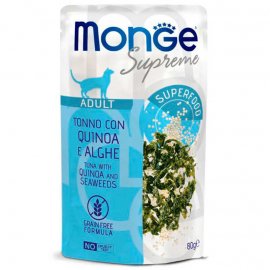 Monge Supreme Adult Cat Tuna Flakes, Quinoa & Seaweeds вологий корм для котів ТУНЕЦЬ, КІНОА та МОРСЬКІ ВОДОРОСТІ