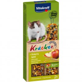 Vitakraft Kracker Original Spelt and Apple лакомство крекер для грызунов ЗЕРНО и ФРУКТЫ