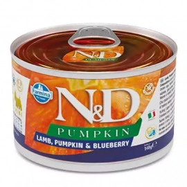 Farmina (Фарміна) N&D Grain Free Pumpkin Lamb & Blueberry Adult Mini вологий корм для собак дрібних порід ГАРБУЗ, ЯГНЯ, ЧОРНИЦЯ Farmina (Фарміна) N&D Grain Free Pumpkin Lamb & Blueberry Adult Mini вологий корм для собак дрібних порід ГАРБУЗ, ЯГНЯ, ЧОРНИЦЯ
