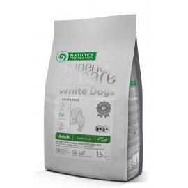 Natures Protection (Нейчез Протекшин) SUPERIOR CARE WHITE ADULT SMALL беззерновий корм для собак малих порід з білою шерсттю, БІЛОК КОМАХ