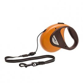 Flamingo (Фламінго) DogxToGo Cord повідець рулетка для собак - СВІТЛОВІДБИВНИЙ ШНУР, помаранчевий
