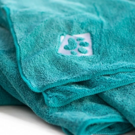 Fovis Полотенце для собак из микрофибры, бирюза