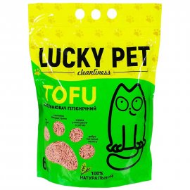 Lucky Pet Tofu Соевый наполнитель для кошачьего туалета КЛУБНИКА