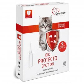 Over Zoo Bio Protecto Spot On спот-он капли от блох, клещей, комаров и мошек для котят