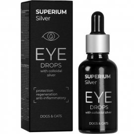Superium Сильвер очні краплі з колоїдним сріблом для котів і собак