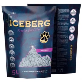 Iceberg Premium Cat Litter силикагелевый наполнитель для кошачьего туалета ЛАВАНДА