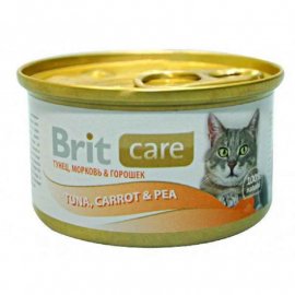 Brit Care Cat Adult Tuna, Сarrots and Рeas консервы для кошек ТУНЕЦ, МОРКОВЬ И ГОРОХ