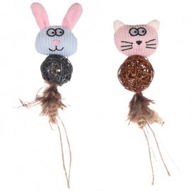 Flamingo Chayenne Rabbit Cat игрушка с колокольчиком и кошачьей мятой для кошек