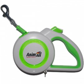 AnimAll Reflector повідець-рулетка, салатовий-білий