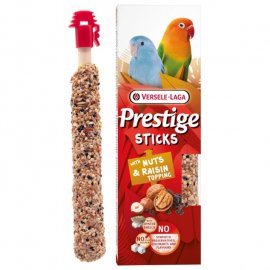 Versele-Laga Prestige Sticks Small Parrot Nuts & Raisin topping ласощі для хвилястих папуг ГОРІХИ ТА ІЗЮМ