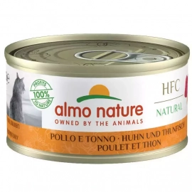 Almo Nature HFC JELLY NATURAL CHICKEN & TUNA консервы для кошек КУРИЦА И ТУНЕЦ, желе