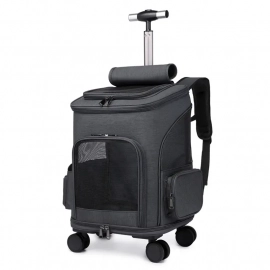 Voyager Pet Trolley Bag водонепроникний візок-рюкзак для кішок і собак, графіт