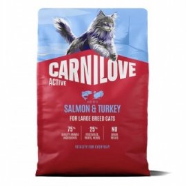 Carnilove Active Large Breed Salmon & Turkey сухий беззерновий корм для котів великих порід ЛОСОСЬ та ІНДИЧКА
