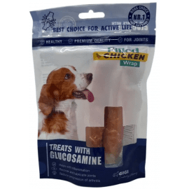 Gigi (Гиги) Filled Chicken Wrap with Glucozamin лакомство с глюкозамином для собак, палочки КУРИЦА