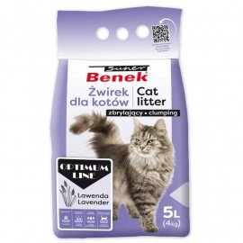 Super Benek (Супер Бенек) Optimum Lavender бентонитовый оптимальний наполнитель для кошачьего туалета АРОМАТ ЛАВАНДЫ