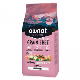Ownat Grain Free Mini Lamb сухой беззерновой корм для собак мелких пород ЯГНЕНОК
