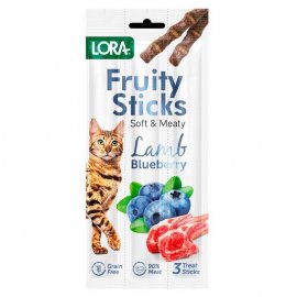 Lora Fruity Sticks Lamb and Blueberry ласощі для дорослих кішок ЯГНЯ ТА ЧОРНИЦЯ