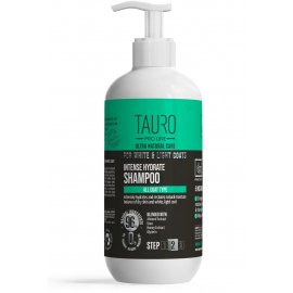 Tauro (Тауро) Pro Line Ultra Natural Care for White & Light Coats увлажняющий шампунь для шерсти и кожи собак и кошек белого, светлого окраса