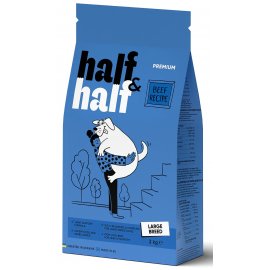 Half&Half Adult Large Breed Beef сухий корм для дорослих собак великих порід ЯЛОВИЧИНА