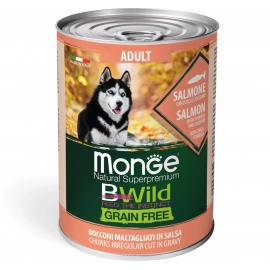 Monge Dog Bwild Grain Free Adult Salmon, Pumpkin & Zucchini вологий корм для собак ЛОСОСЬ, ГАРБУЗ та КАБАЧКИ