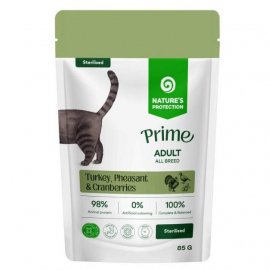Natures Protection Prime Sterilised Adult Cats Turkey, Pheasant, Cranberries влажный корм для стерилизованных кошек ИНДЕЙКА, ФАЗАН & КЛЮКВА