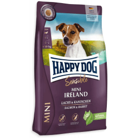 Happy Dog MINI ADULT IRELAND корм для собак дрібних порід для нормалізації линьки ЛОСОСЬ та КРОЛИК Happy Dog MINI ADULT IRELAND корм для собак дрібних порід для нормалізації линьки ЛОСОСЬ та КРОЛИК