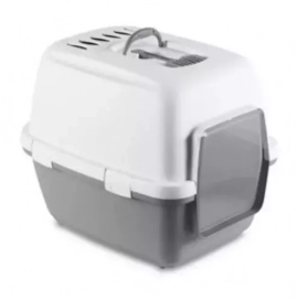 STEFANPLAST Cathy Comfort закрытый туалет с фильтром для кошек, серый