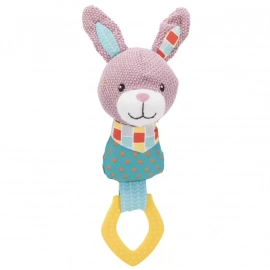 Trixie JUNIOR BUNNY игрушка для собак и щенков, КРОЛИК С КОЛЬЦОМ
