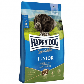 Happy Dog Sensible Junior Lamb & Rice сухой корм для щенков средних и крупных пород от 7 до 18 месяцев ЯГНЕНОК и РИС