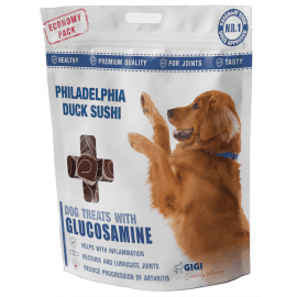 Gigi (Гиги) Philadelphia Duck Sushi with Glucozamin лакомство с глюкозамином для собак, роллы филадельфия УТКА