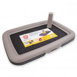 AnimAll Туалет для собак со столбиком под пеленку, бежевый