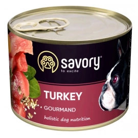 Savory (Сейворі) GOURMAND TURKEY вологий корм для дорослих собак (індичка)