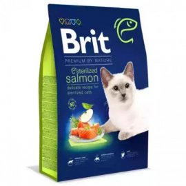 Brit Premium Cat Sterilized Salmon сухой корм для стерилизованных кошек ЛОСОСЬ