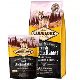 Carnilove FRESH CHICKEN & RABBIT корм для собак КУРИЦА и КРОЛИК Carnilove FRESH CHICKEN & RABBIT корм для собак КУРИЦА и КРОЛИК
