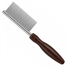 DoggyMan NSD Fine Teeth Comb With Handle гребінець з дрібними зубчиками та ручкою для собак