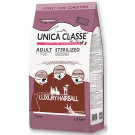 Gheda Unica Classe Adult Sterilized Luxury Hairball Lamb сухой корм для стерилизованных кошек для выведения шерсти ЯГНЕНОК