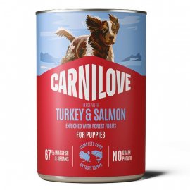 Carnilove Puppies Salmon & Turkey влажный корм для щенков, паштет ЛОСОСЬ и ИНДЕЙКА