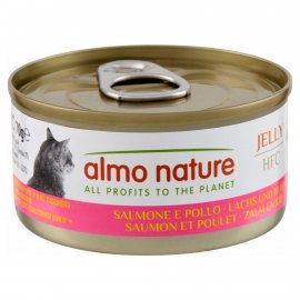 Almo Nature HFC Jelly Salmon & Chicken влажный корм для кошек ЛОСОСЬ и КУРИЦА