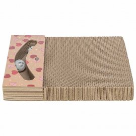 Trixie Когтеточка из картона ко дню Св. Валентина с мячиками, оранжевый