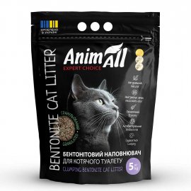 AnimAll Expert Choice бентонитовый комкующийся наполнитель для кошачьего туалета