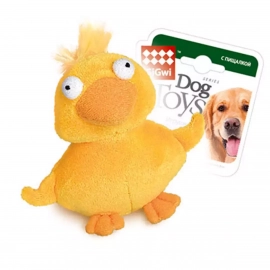 GiGwi (Гігві) Plush Dog Toys КАЧКА іграшка для собак з пищалкою МТХ, 11 см
